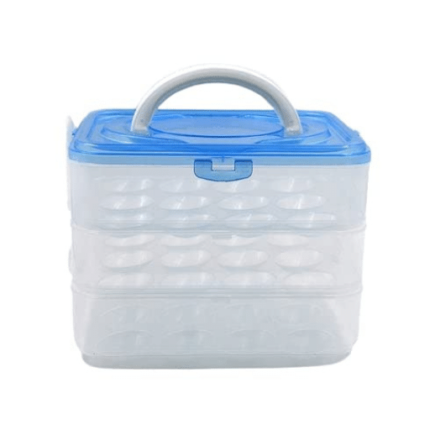 Three 36 Grid Egg Storage Box for Vegetable Egg Storage Container with Lid and Refrigerator Kitchen Food Outdoor