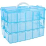 30 Grid 3 Layer Plastic Box For Jewellery Cells Multipurpose Plastic Storage Box with Removable Dividers for Medicine Pills