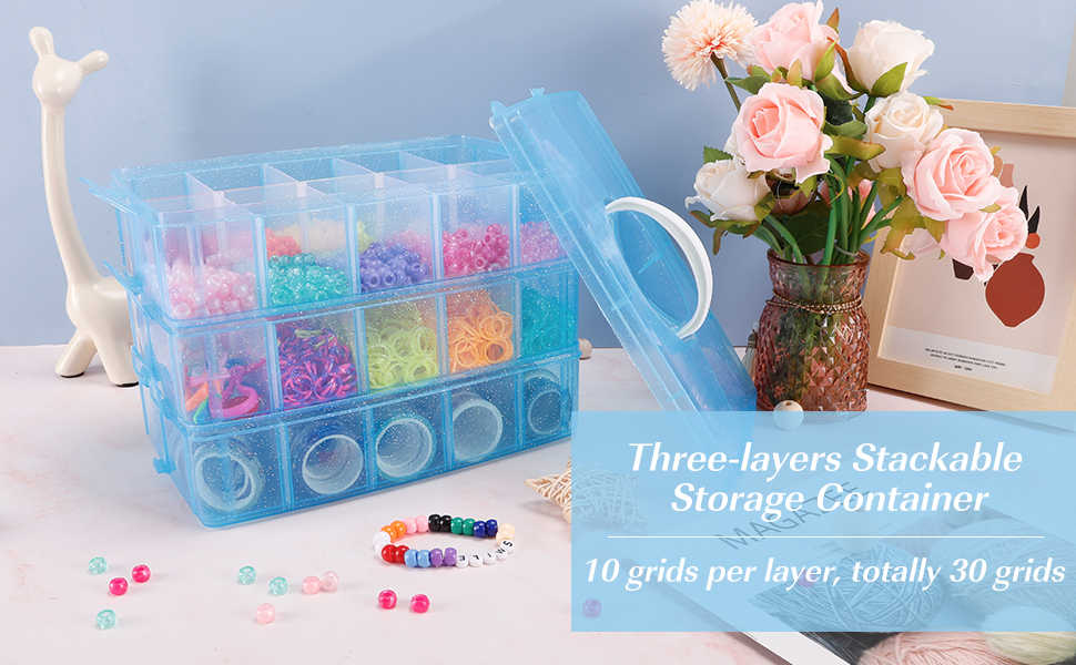 30 Grids Adjustable Jewelry Storage Boxes,