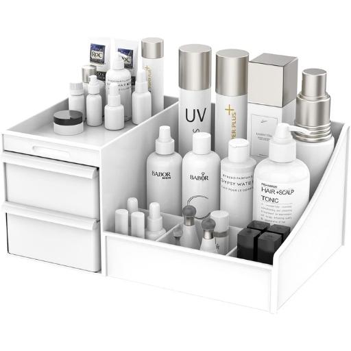 HERLIKE Cosmetic Organizer Box, Makeup Organiser Cosmetic Makeup