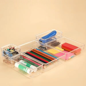 STACKABLE DESK & DRAWER ORGANIZER